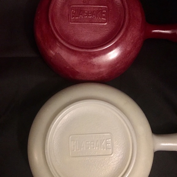 1950’s Glasbake Chili/Soup Bowls with Lug Handles - Picture 3 of 5